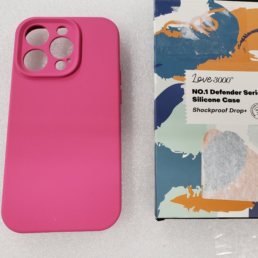LOVE 3000 Phone Case for iPhone 14 Pro, Pitaya Pink Bright.